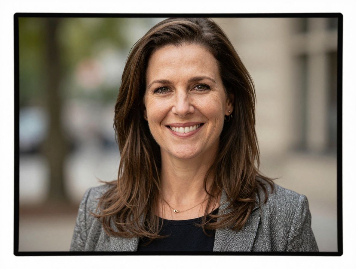 Porträt einer Frau namens Martina, ruhiges natürliches Licht, freundliches Lächeln